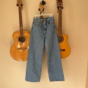 Levi's Light Blue Wide Leg Jeans